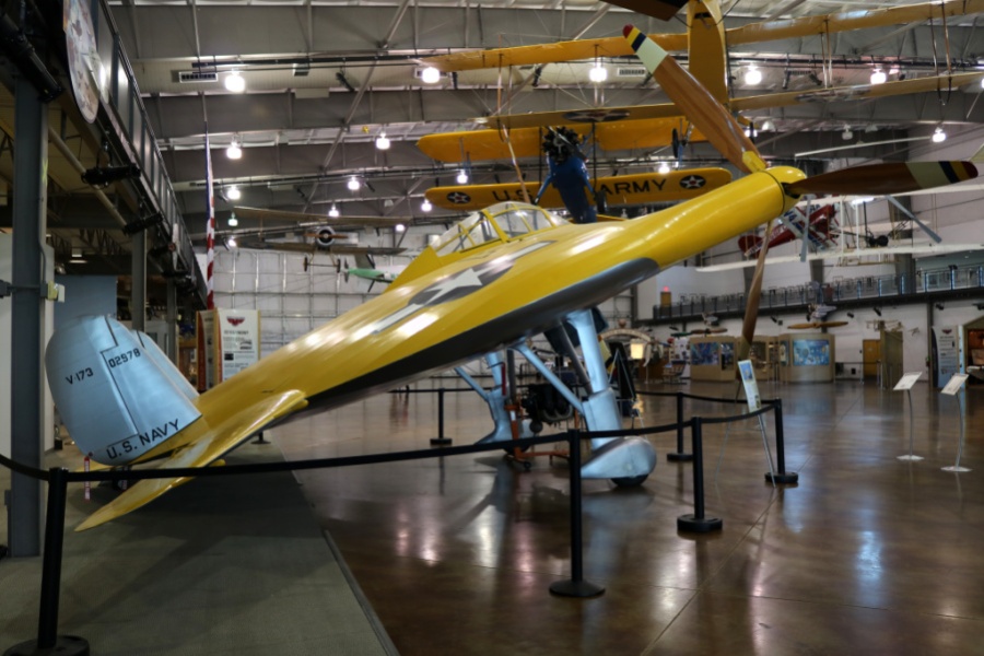 Flat as a pancake! 1942 Vought V-173 "Flying Pancake" at the Frontiers of Flight Museum, Dallas Love Field Texas (July 2019)